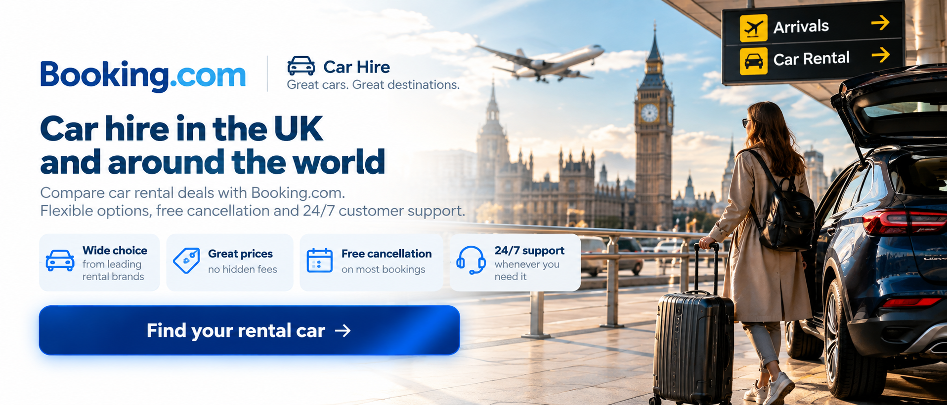 Booking.com Car Hire — Compare car hire in the UK and around the world